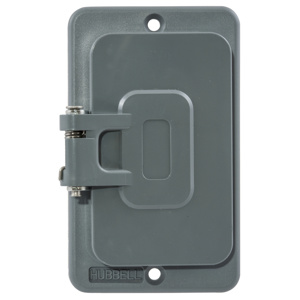 Hubbell Wiring Weatherproof Outlet Box Covers Decorator/GFCI 1 Gang Yellow