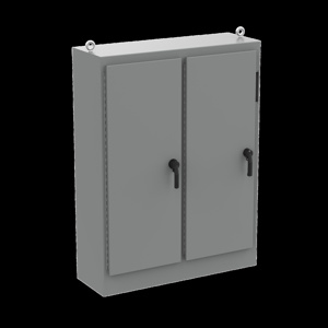 nVent HOFFMAN Free-standing Continuous Hinge Cover Two Door Weatherproof Enclosures Steel 72 x 55 x 18 in 11 ga NEMA 4