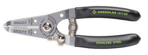 Emerson Greenlee Cable Cutter & Strippers 28 - 16 AWG Black Comfort Grip