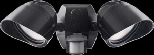 RAB Lighting SMS Series Twin-head Floodlights with Motion Sensor 24 W LED 2528 lm