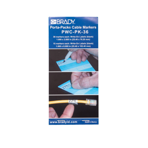 Brady Porta-Pack® PWC Series FR Self-laminating B-292 Permanent Write-on Wire Books [Blank] Vinyl