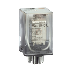 Square D 8501K Harmony™ Universal Plug-in Ice Cube Relays 24 VDC Circular Base 8 Pin 10 A DPDT
