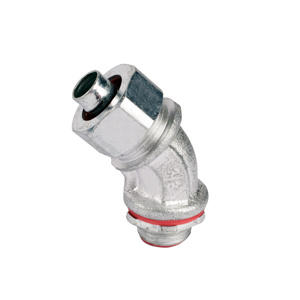 ABB Thomas & Betts LT-T-SC Series 45 Degree Liquidtight Connectors Insulated 1/2 in Compression x Threaded Malleable Iron