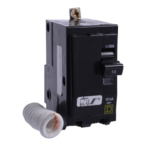 Square D QOB™ Switching Neutral Molded Case Bolt-on Circuit Breakers 20 A 120 VAC 10 kAIC 2 Pole 1 Phase