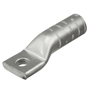 Ilsco ALNS Series Long Barrel Compression Lugs 1/2 in 1 Hole White 4/0 Al, 4/0 Cu