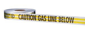 Milwaukee MAGNATEC® Caution Gas Line Buried Below Tape 1000 ft 2.0 in Caution- Gas Line Below