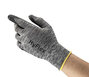 Ansell HyFlex® Series Industrial Safety Gloves 8 Foam Nitrile, Nylon Black