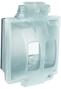 Pass & Seymour WIUC Series Weatherproof Extra Duty Outlet Box Covers 5-1/2 in x 5-1/8 in Polycarbonate Gray