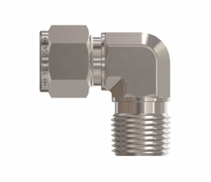 Tylok 90 Degree Tube Elbows 3/8 x 1/8 in Double Ferrule x Threaded Male Stainless Steel