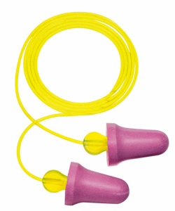3M No-Touch™ Push-to-Fit Earplugs Corded 29 dB NRR Polyurethane