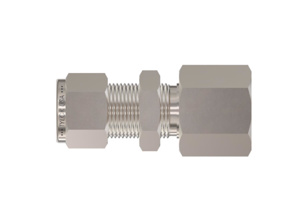 Tylok Male Bulkhead Tubing Connectors 1/4 x 1/2 in Stainless Steel
