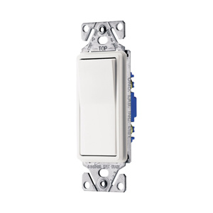 Eaton Wiring Devices 3-Way, DPST Rocker Light Switches 15 A 120/277 V No Illumination White