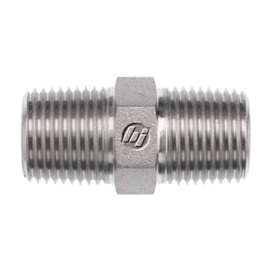 Brennan Industries Male Tubing Connectors 1/2 in Threaded Both Ends Stainless Steel