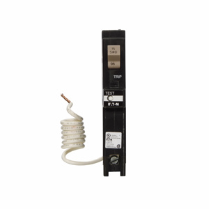 Eaton Cutler-Hammer CHFGFT Series Plug-in Ground Fault Circuit Breakers 15 A 120/240 VAC 10 kAIC 1 Pole 1 Phase