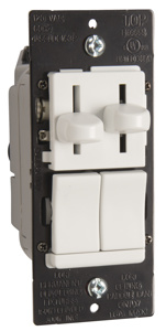 Pass & Seymour LS Trademaster® De-Hummer Fan/Light Controls 1.6 A White