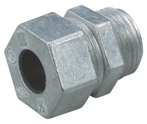 ABB Thomas & Betts L6900 Series Liquidtight Strain Relief Cord Connectors 1/2 in Zinc Die-Cast 0.375 - 0.500 in