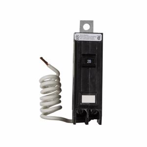 Eaton Cutler-Hammer QBHGFT Series Bolt-on Ground Fault Circuit Breakers 20 A 120/240 VAC 22 kAIC 1 Pole 1 Phase