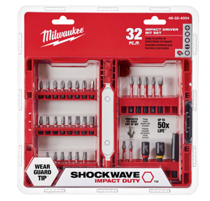 Milwaukee SHOCKWAVE™ Impact Duty™ Driver-Drill/Driver Bit Sets 32 Piece Steel Alloy