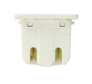 Leviton 13280 Series Lampholders Fluorescent Medium Bi-pin White
