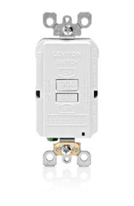 Leviton SmartlockPro® GFRBF Series Blank GFCIs 5-20R White