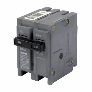 Eaton BR Plug-in Circuit Breakers 30 A 120/240 VAC 22 kAIC 2 Pole 1 Phase