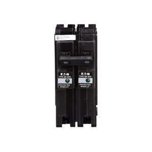 Eaton Cutler-Hammer BR Series Plug-in Surge Protection Circuit Breakers 50 A 120/240 VAC 10 kAIC 2 Pole 1 Phase