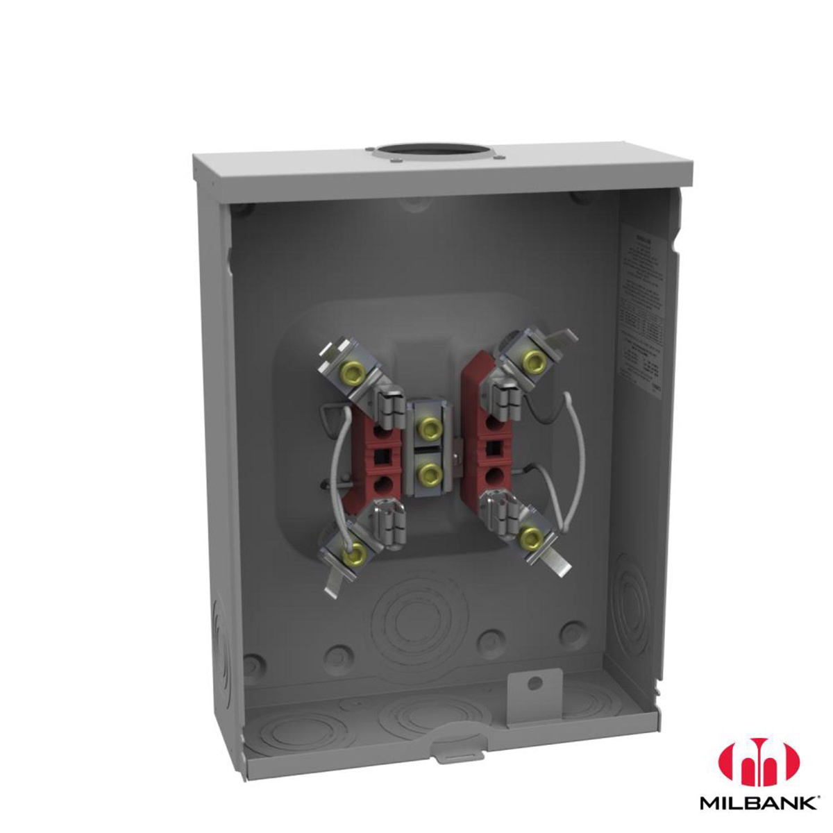 Milbank Milbank Horn Bypass Ringless Meter Sockets 200 A 600 VAC OH/UG 4 Jaw 1 Position 1