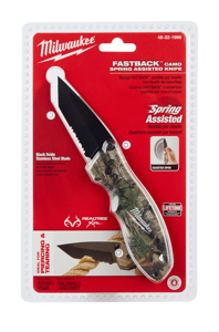 Milwaukee Folding Pocket Knives Mixed Blade - Tanto, Serrated Spring-assisted 6.9 in