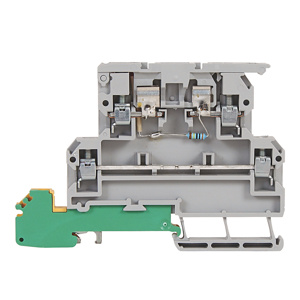 Rockwell Automation 1492-JDG3FB J Series IEC Style Feed-Through and Hinged-arm Fuse Circuit Terminal Blocks Screw Terminal 3 Tier 20 - 8 AWG