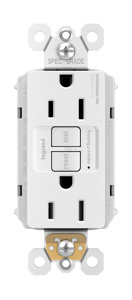 PT1597-W SELF TEST PLUGTAIL GFCI RECEP 1