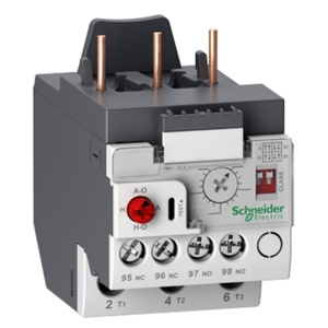 Schneider Electric LR9D TeSys™ Deca Electronic Thermal Overload Relays 0.4 - 2 A 1 NO 1 NC NEMA Size 00, 1 Class 5/10/20/30