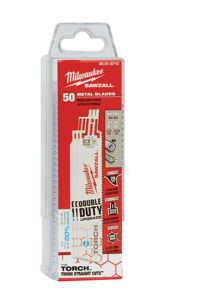 Milwaukee SAWZALL® Reciprocating Saw Blades 50 Piece 14 TPI 9 in Angle Iron, Schedule 80 Pipe Demo