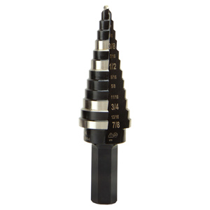 Klein Tools Double-fluted Step Drill Bits 3/16 - 7/8 in