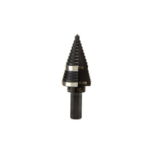 Klein Tools Double-fluted Step Drill Bits 7/8 - 1-1/8 in