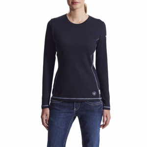 Kits - Ariat FR Polartec® Lightweight Baselayers - Custom <em class="search-results-highlight">Logo</em> 2XL Dark Navy Womens