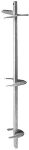 Hubbell Power SS200 ROCK-IT™ Square Shaft Screw Anchor Triple Helix Lead Sections Steel