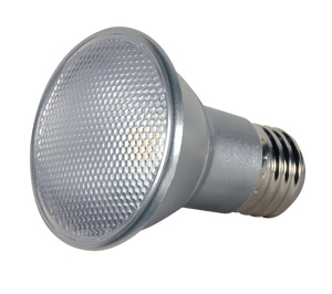 Satco Products Silver Par Series LED PAR20 Reflector Lamps 7 W PAR20 3500 K