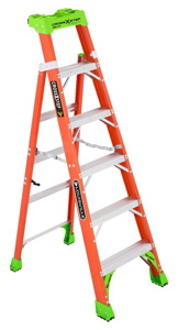 Louisville Ladder FXS1500 Cross Step Ladders 6 ft 300 lb Fiberglass 21 lb