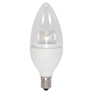 Satco Products B11 LED Lamps 2.8 W 3000 K Dimmable 165 lm Satco Products B11 LED Lamps 2.8 W 3000 K Dimmable 165 lm