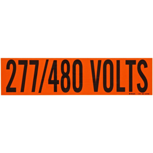 Brady B-498 277/480 Volts Markers 277/480 Volts