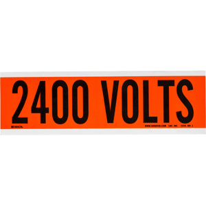 Brady B-498 2400 Volts Markers 2400 Volts