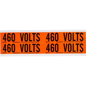 Brady B-498 460 Volts Markers 460 Volts