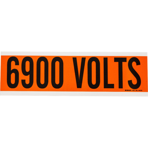 Brady B-498 6900 Volts Markers 6900 Volts