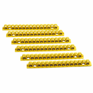 Brady EZ Paneloc Lock Rails Yellow Acrylic, Isoplast® Polymers 8 in