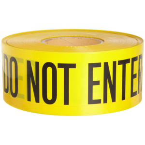 Brady Barricade Tape Black on Yellow 3 in x 1000 ft Caution Do Not Enter