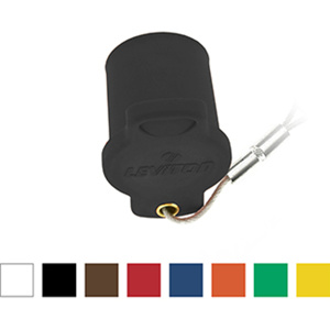 Leviton 16P22 Series Single Pole Protective Caps Female Orange