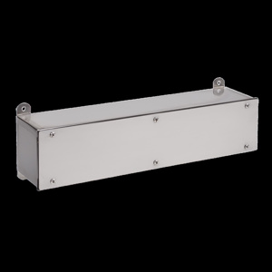 nVent HOFFMAN NEMA 3R/4/4X/12 Screw Cover Stainless Steel Wiring Troughs 4 x 4 x 18 in Without Knockouts