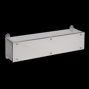 nVent HOFFMAN NEMA 3R/4/4X/12 Screw Cover Stainless Steel Wiring Troughs 12 x 12 x 24 in Without Knockouts