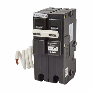 Eaton Cutler-Hammer GFTCB Series Plug-in Ground Fault Circuit Breakers 60 A 120/240 VAC 10 kAIC 2 Pole 1 Phase