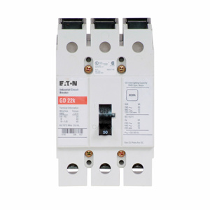 Molded Case Circuit Breakers - Unclassified Product Family 50 A 480 VAC/125/250 VDC 14 kAIC 3 Pole 3 Phase